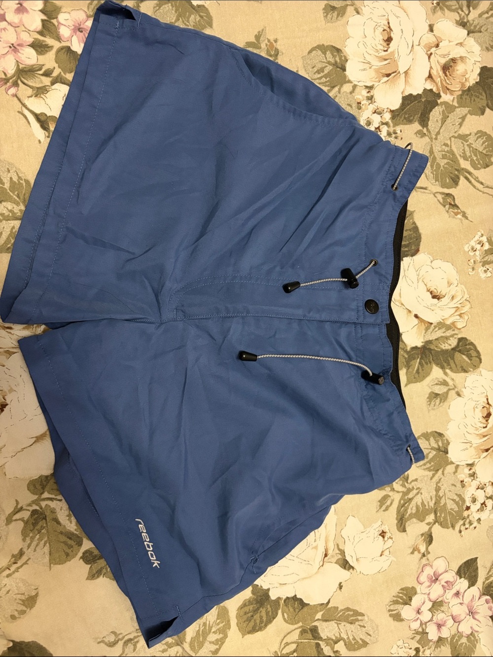 Reebok Royal Blue Workout Shorts with Drawcord
